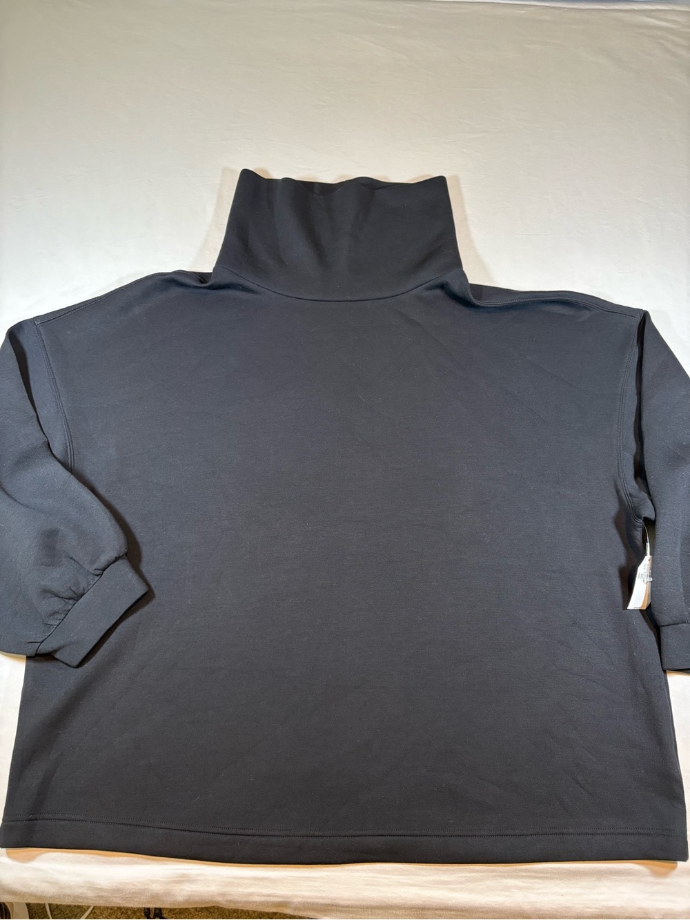 NWT Old Navy Bounce Fleece Funnel Neck Tunic Black 2X